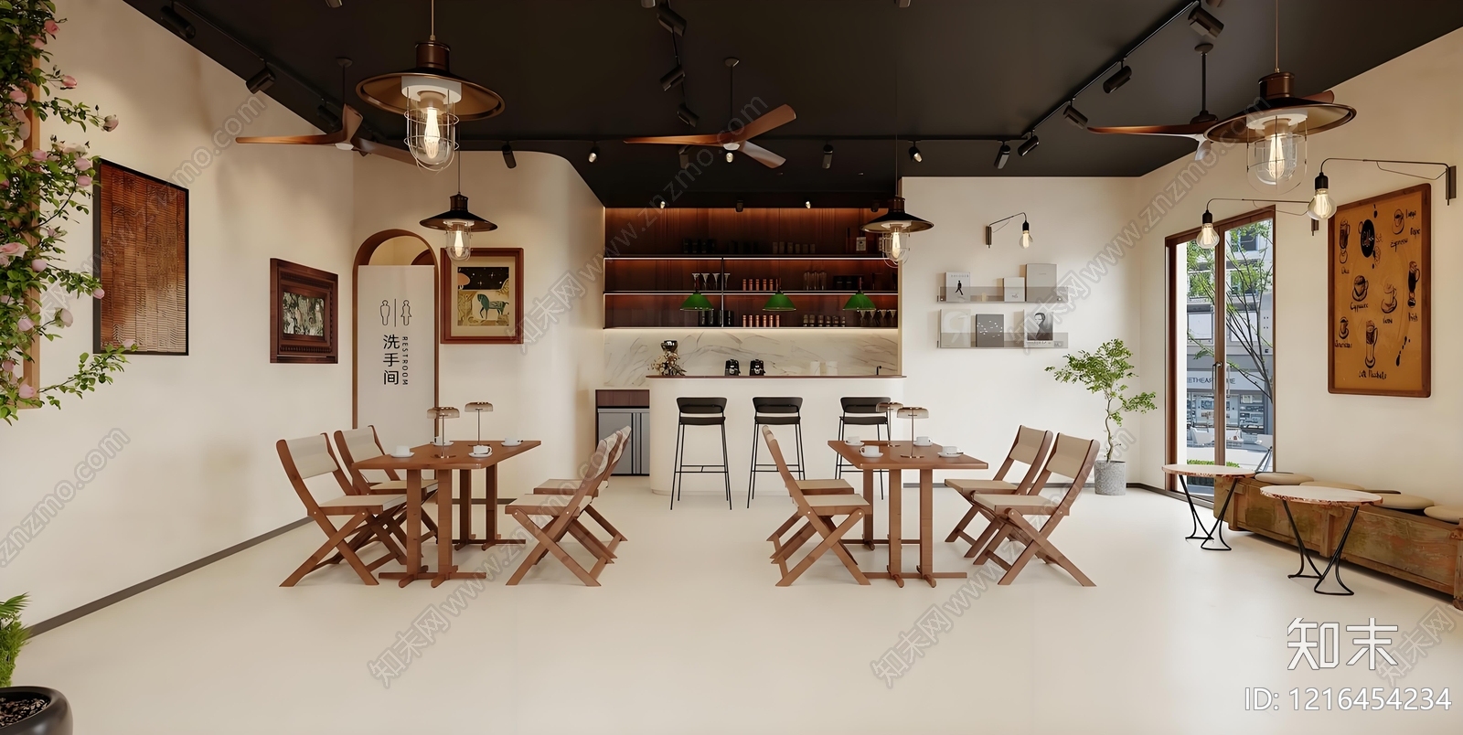 现代商铺贴图下载【ID:1216454234】