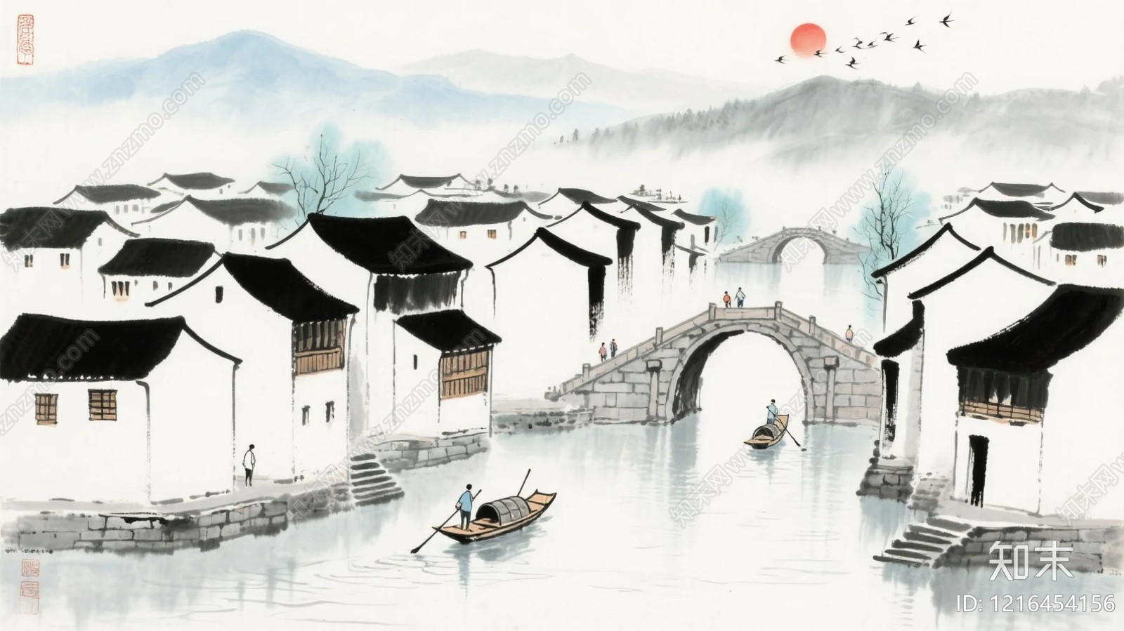 山水贴图下载【ID:1216454156】