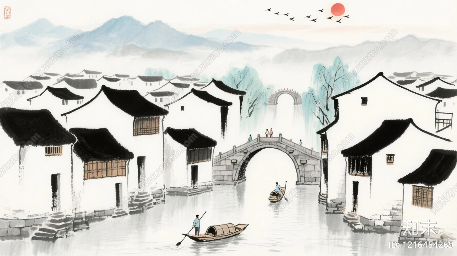 山水贴图下载【ID:1216454269】