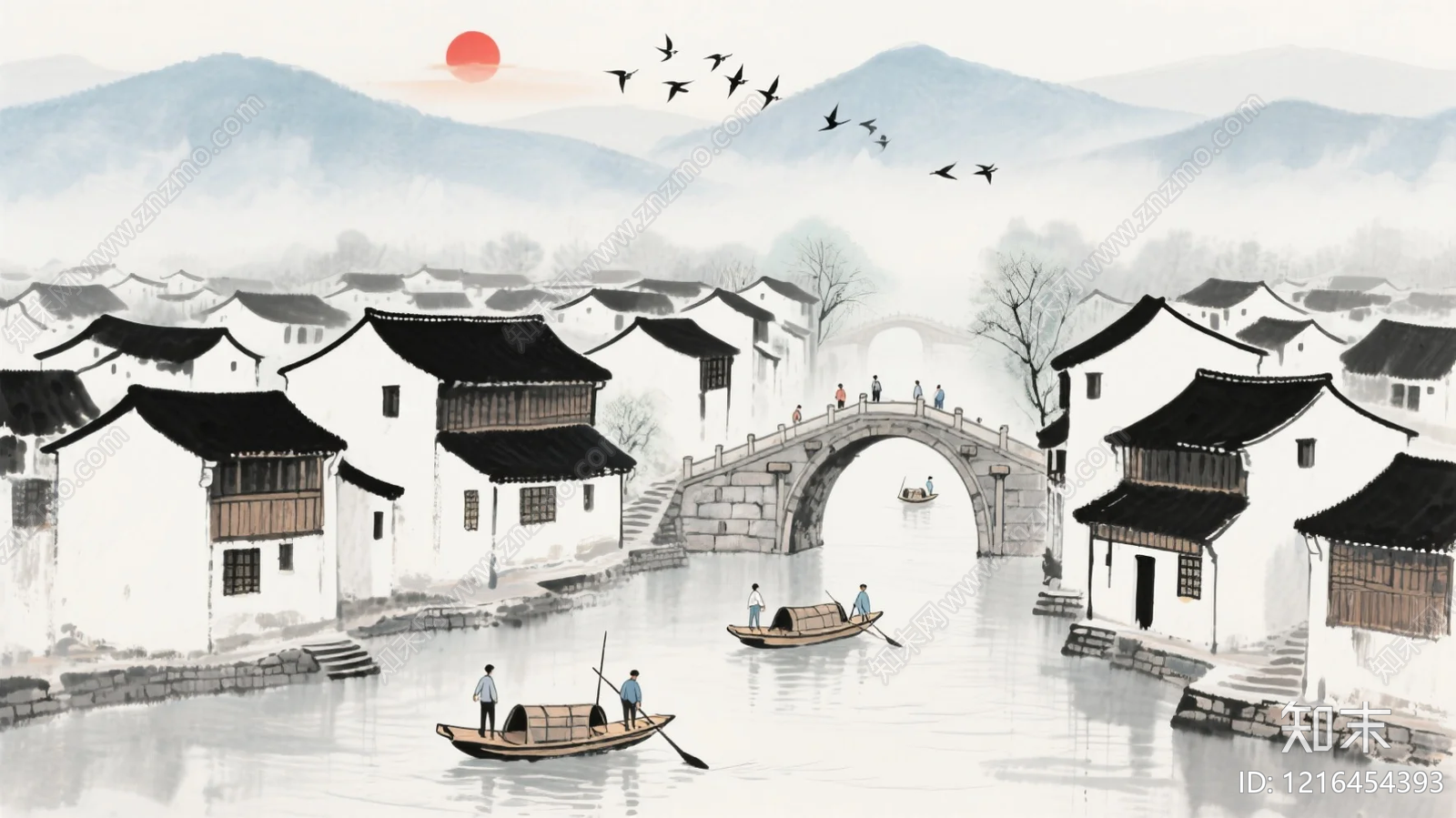 山水贴图下载【ID:1216454393】