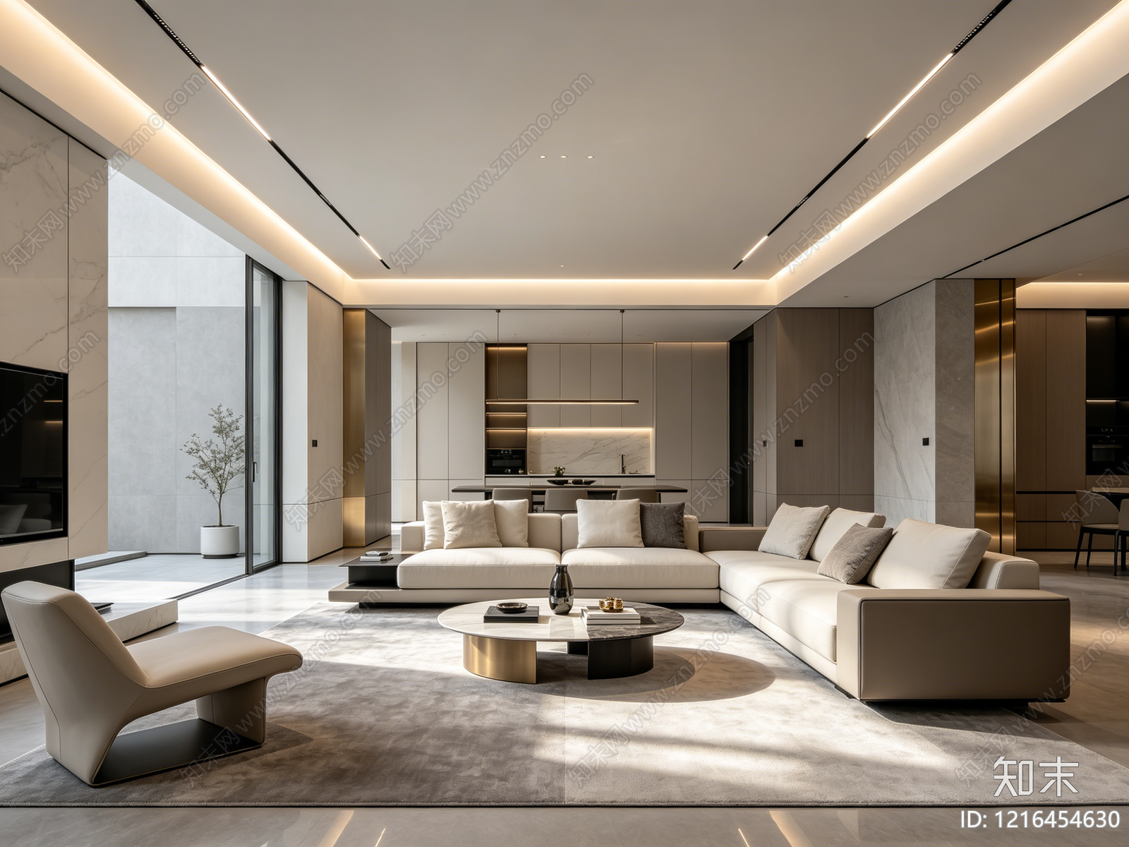 现代客厅贴图下载【ID:1216454630】