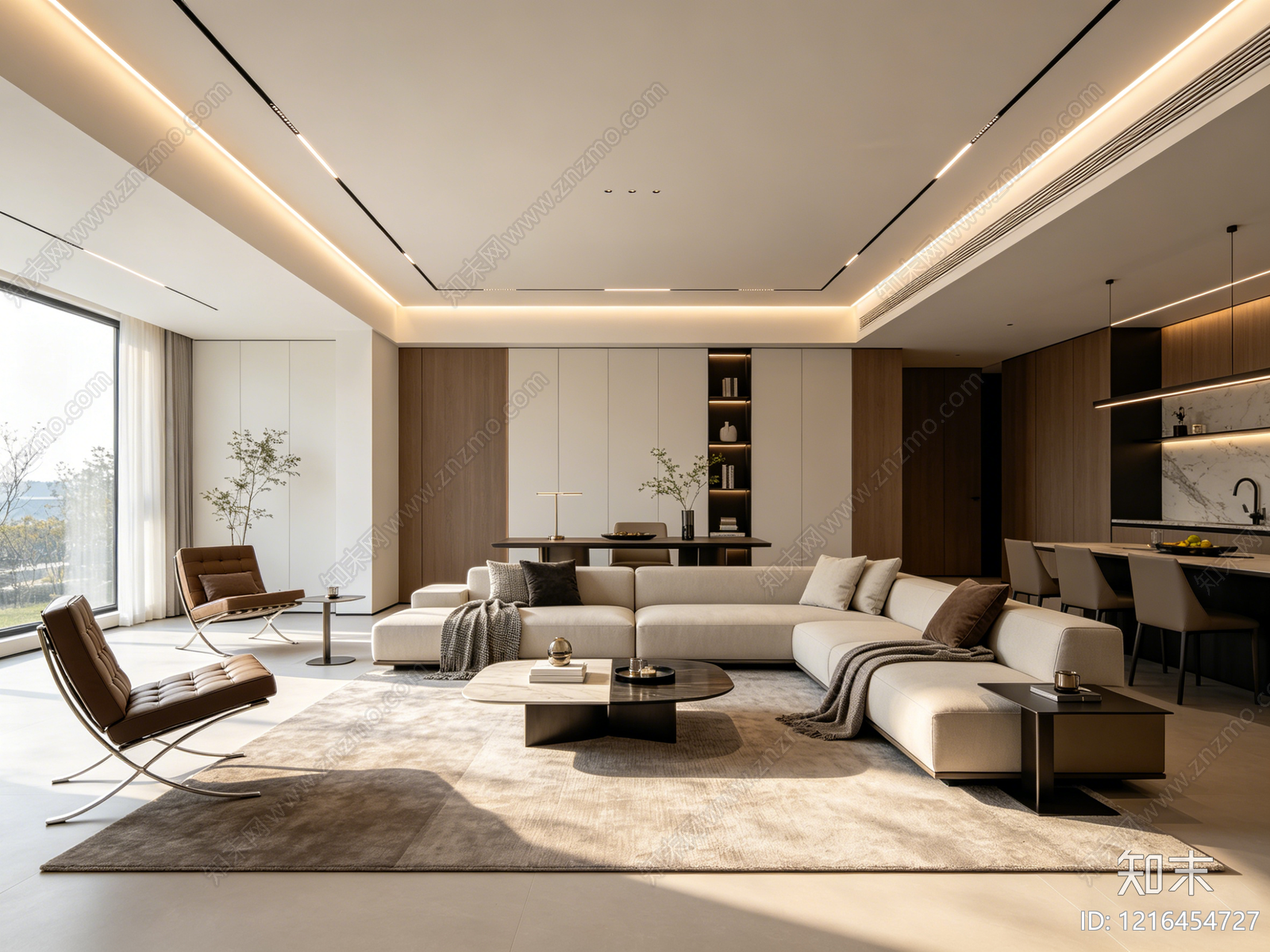 现代客厅贴图下载【ID:1216454727】