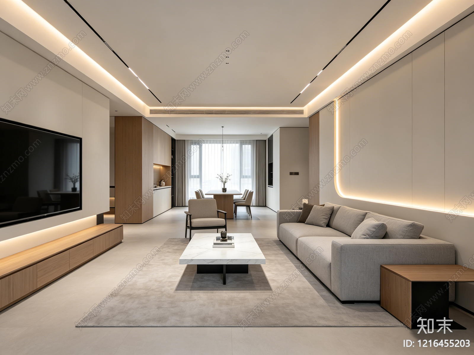 现代客厅贴图下载【ID:1216455203】
