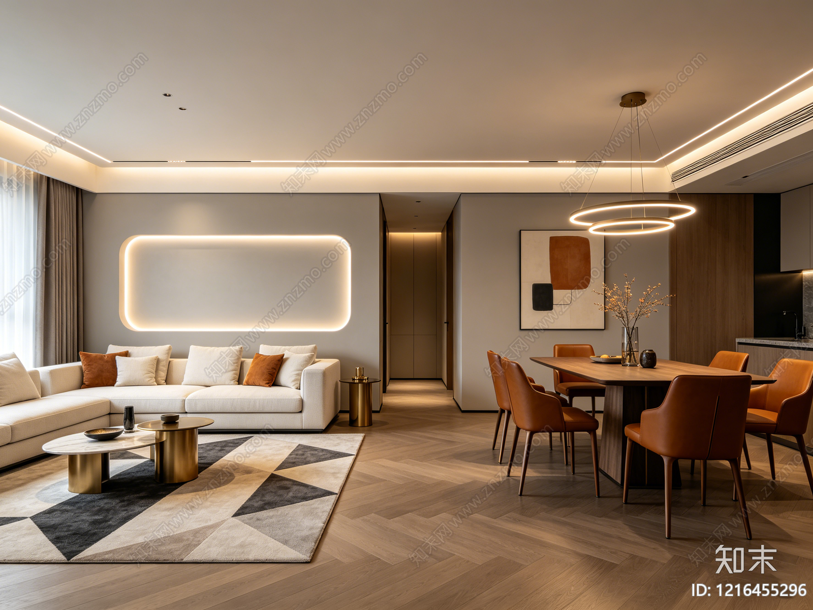 现代客厅贴图下载【ID:1216455296】