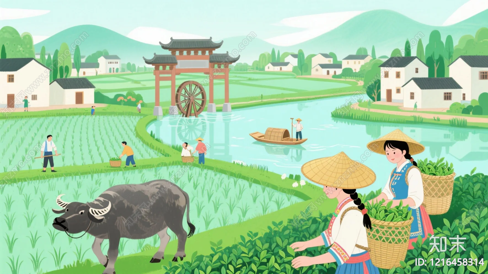 农田贴图下载【ID:1216458314】