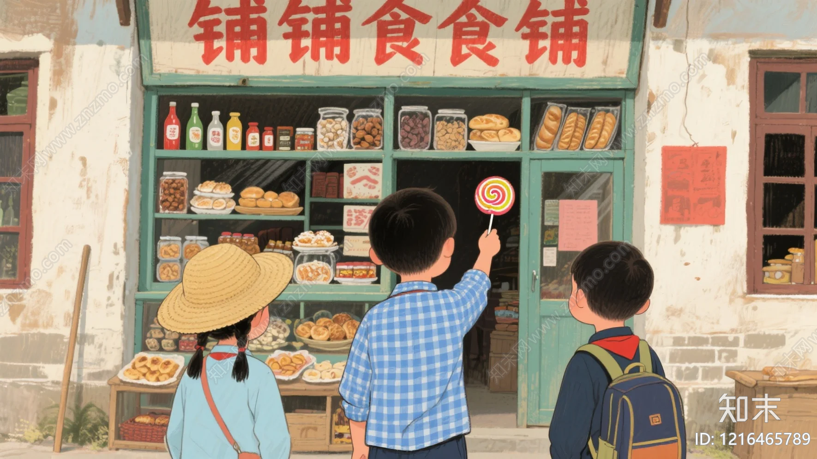 商铺贴图下载【ID:1216465789】