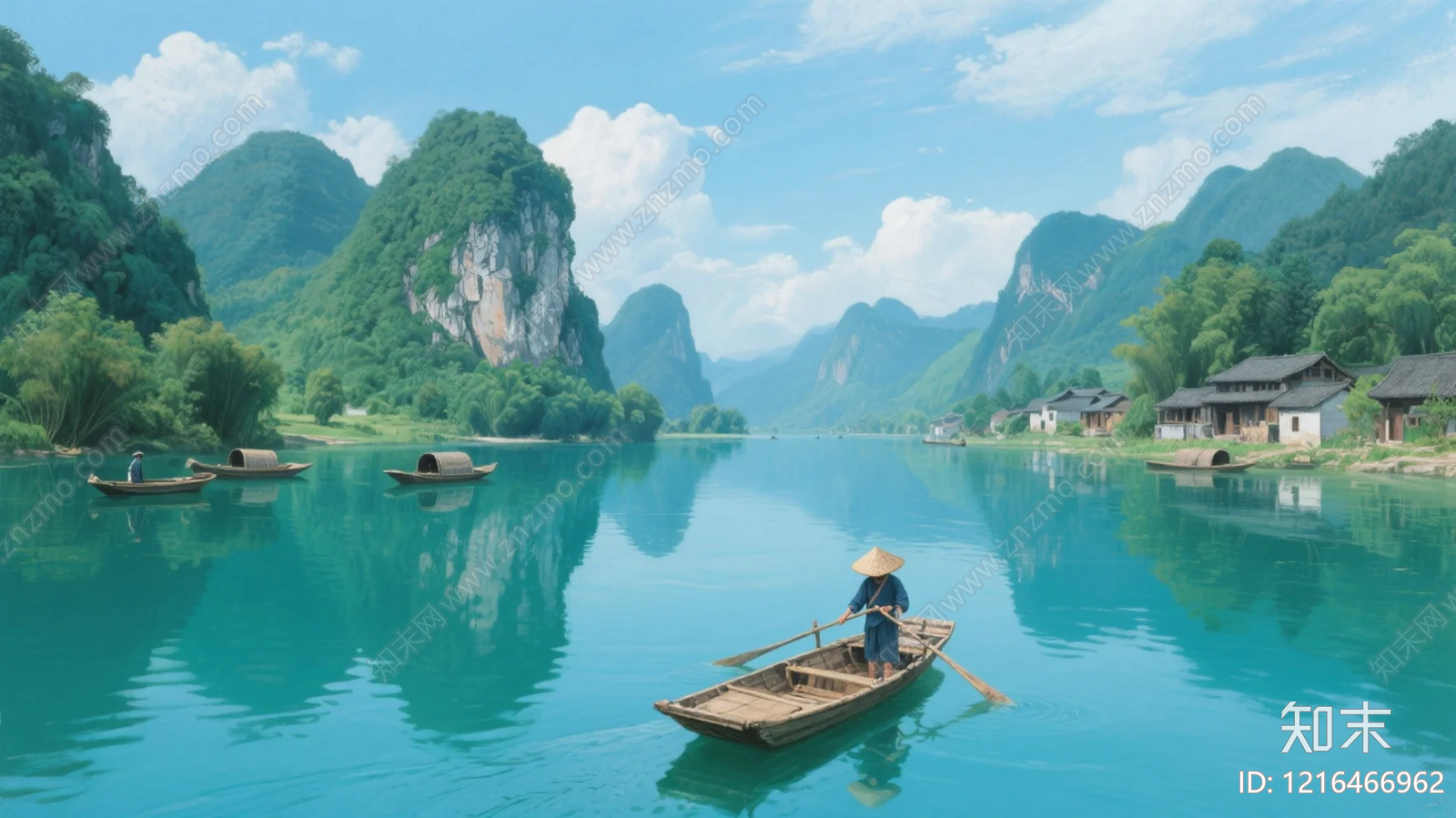 山水贴图下载【ID:1216466962】