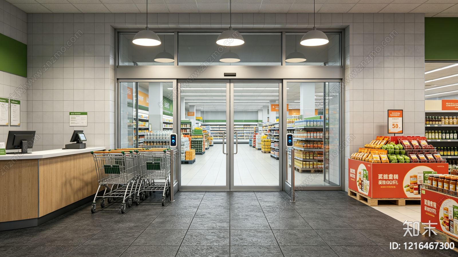 现代商场贴图下载【ID:1216467300】