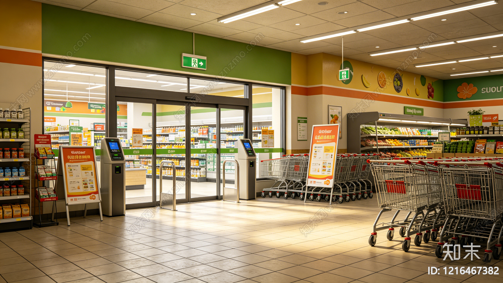 现代商场贴图下载【ID:1216467382】