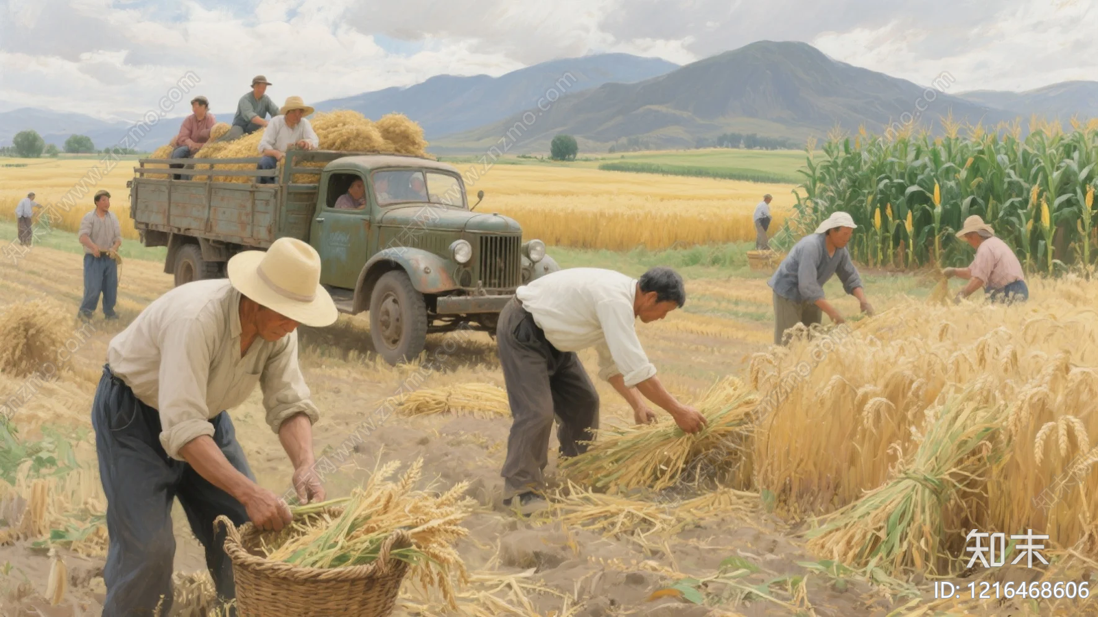 农田贴图下载【ID:1216468606】
