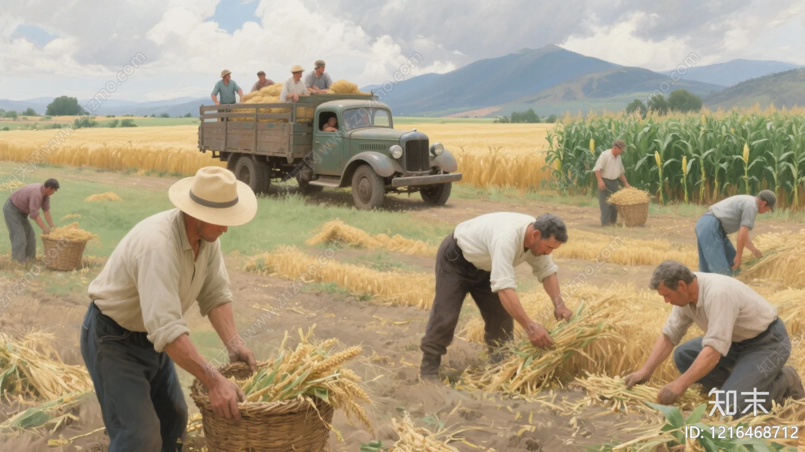 农田贴图下载【ID:1216468712】