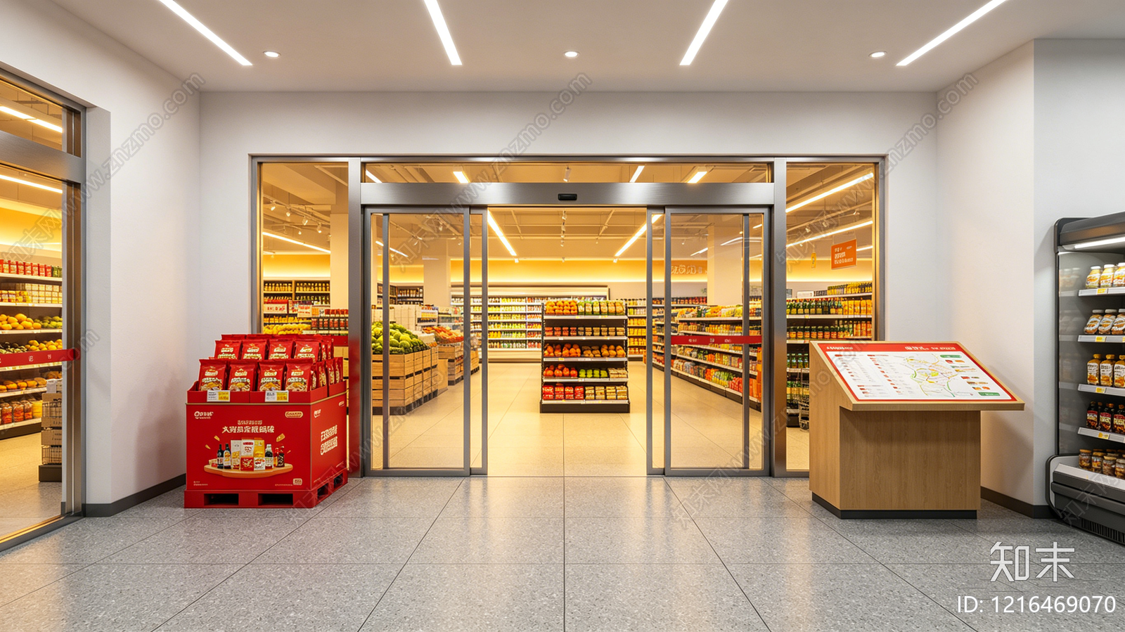 现代商场贴图下载【ID:1216469070】