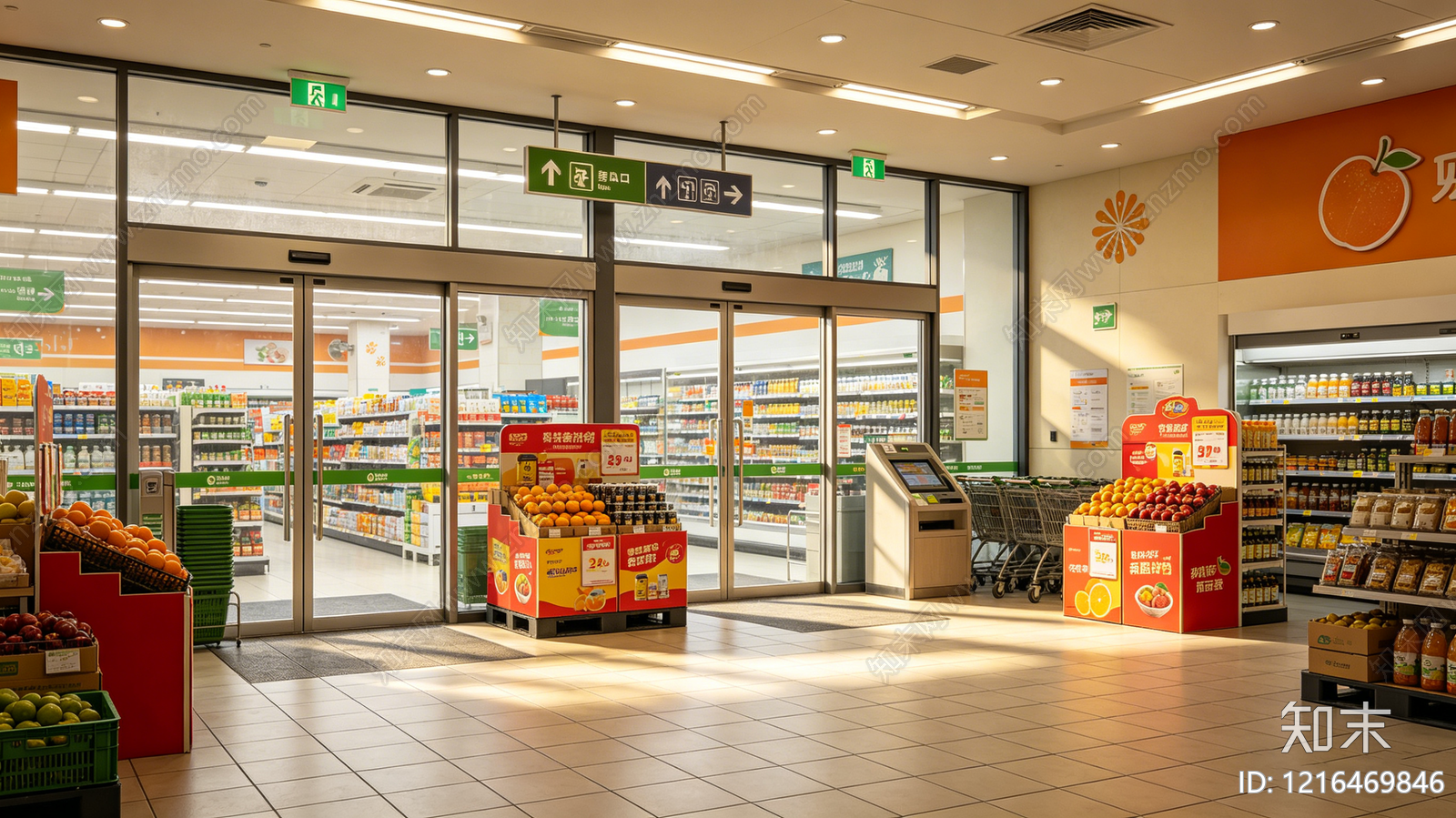 现代商场贴图下载【ID:1216469846】