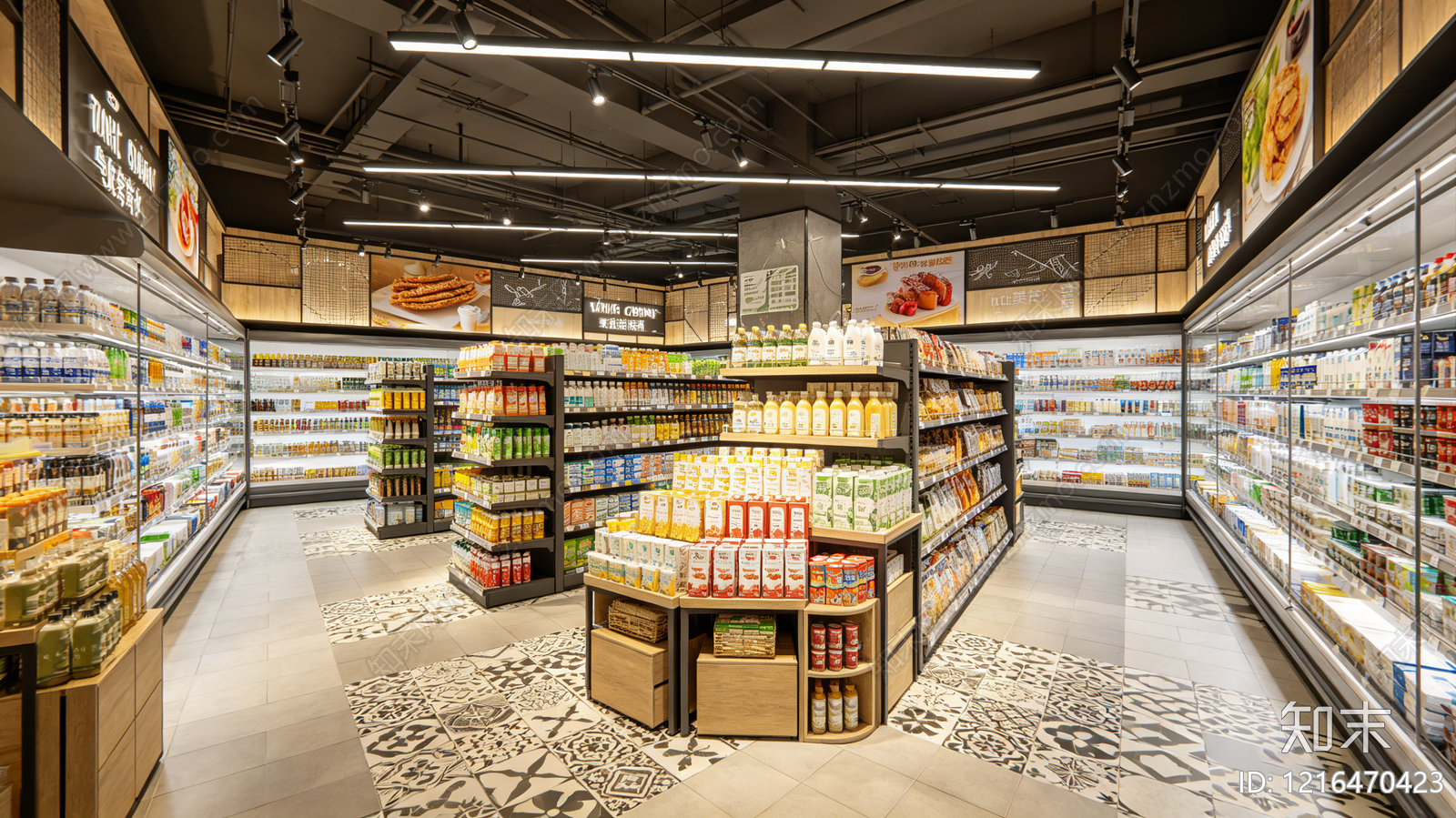 现代商场贴图下载【ID:1216470423】