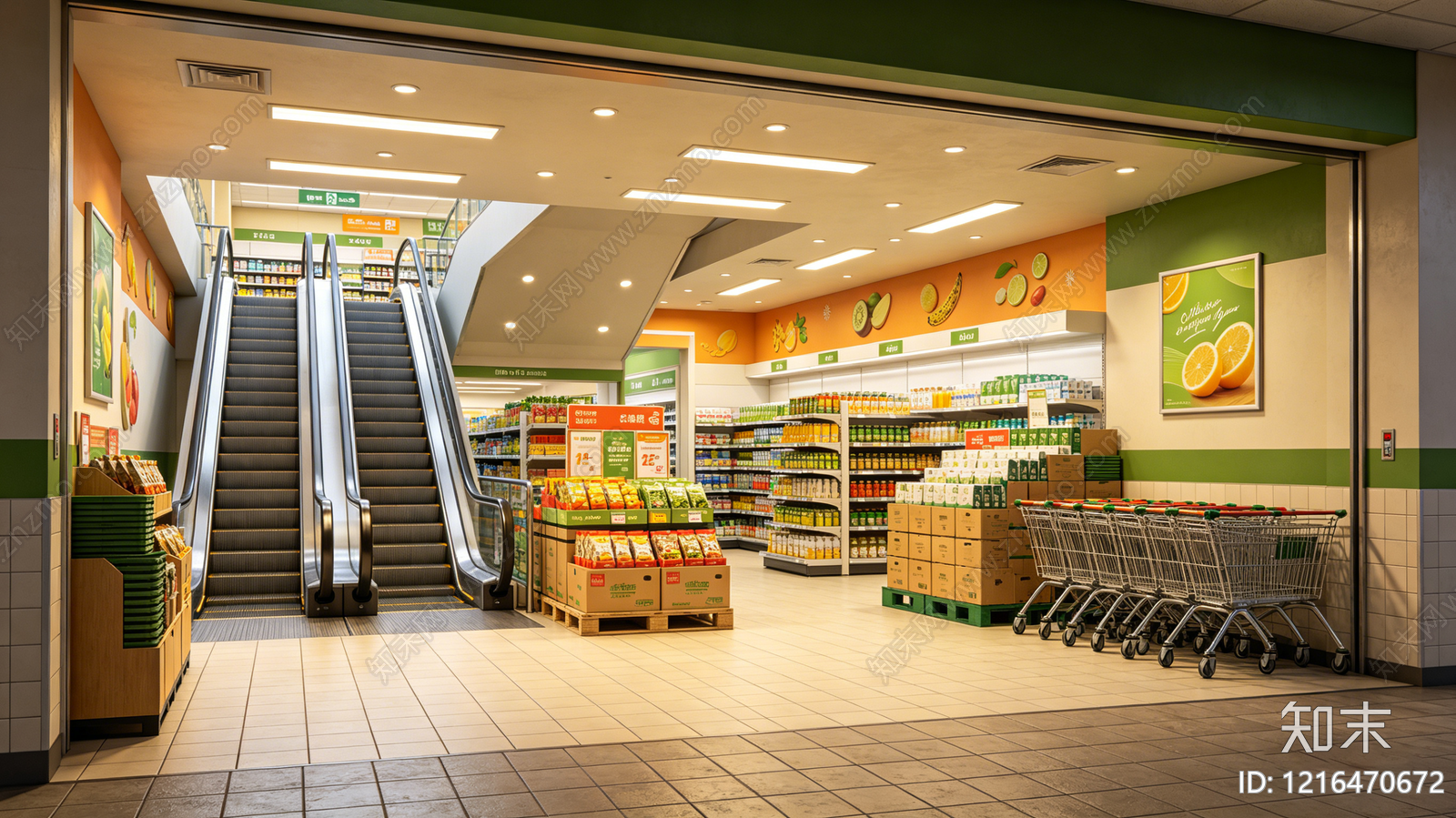 现代商场贴图下载【ID:1216470672】