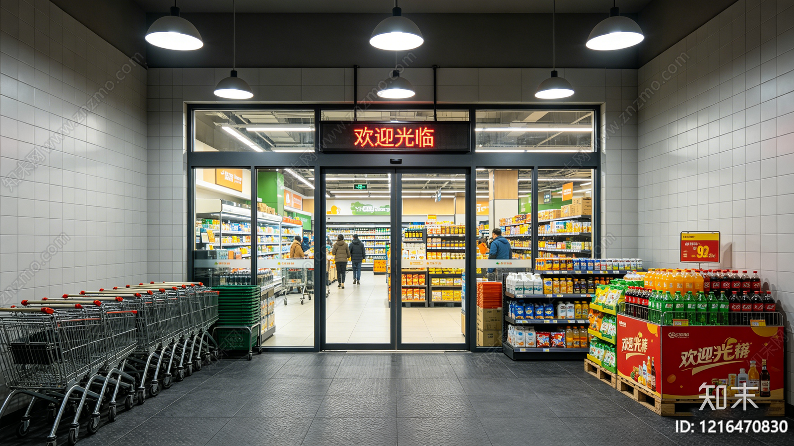 现代商场贴图下载【ID:1216470830】