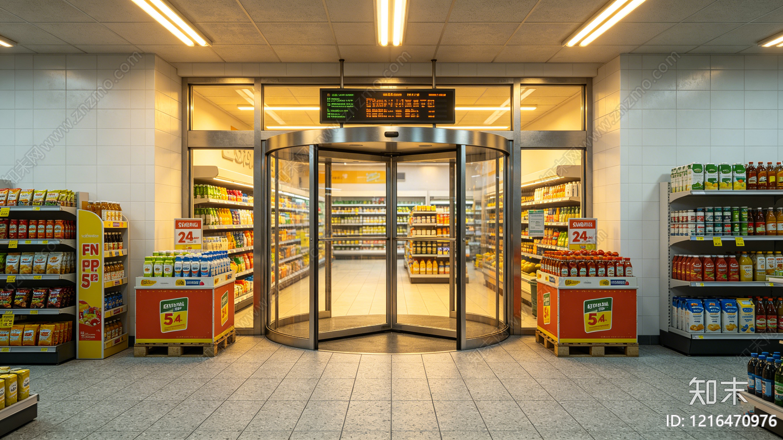 现代商场贴图下载【ID:1216470976】