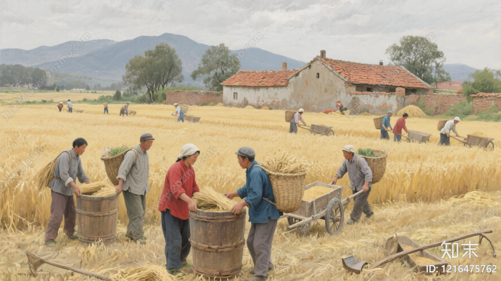 农田贴图下载【ID:1216475762】