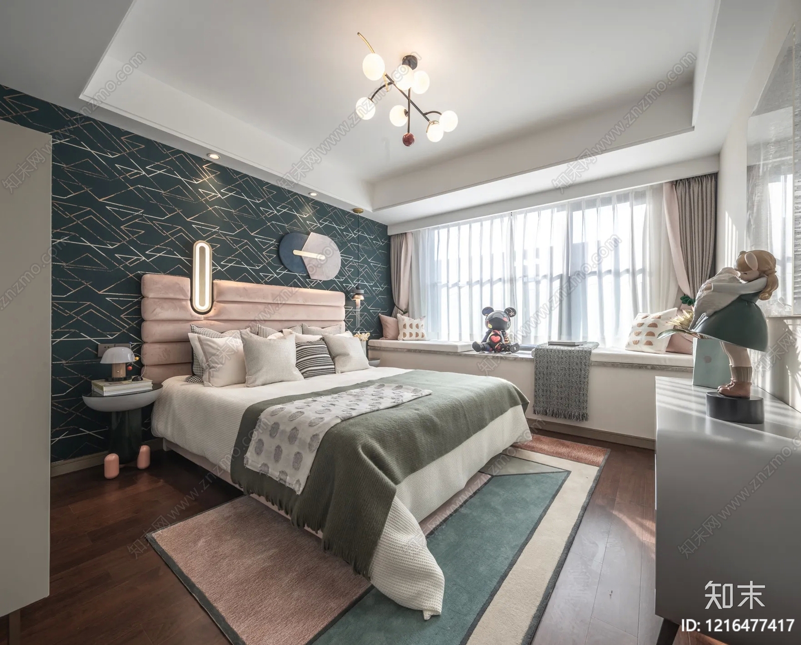 卧室贴图下载【ID:1216477417】