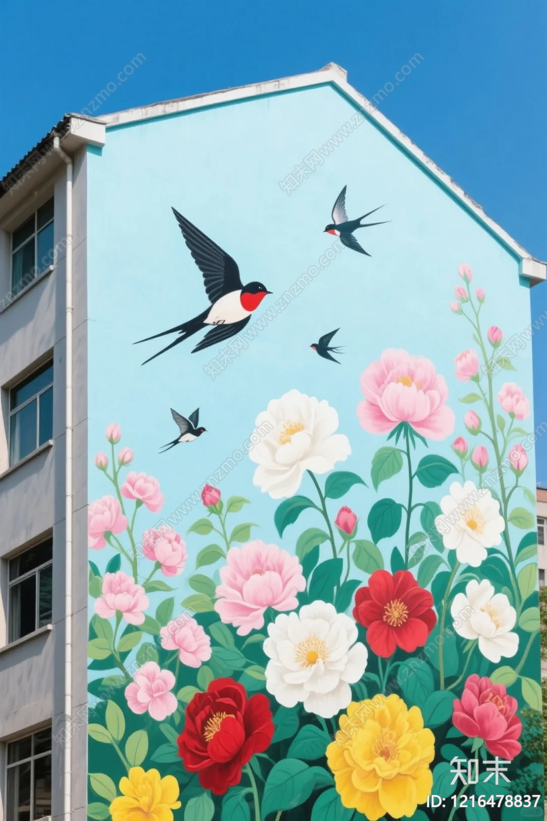 建筑外立面贴图下载【ID:1216478837】