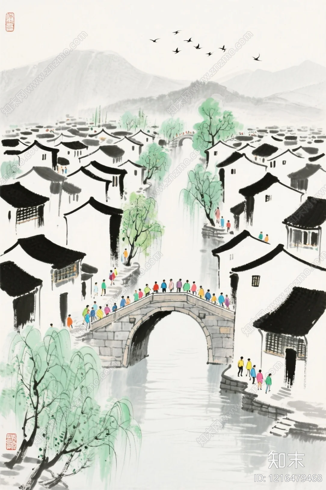 山水贴图下载【ID:1216479468】