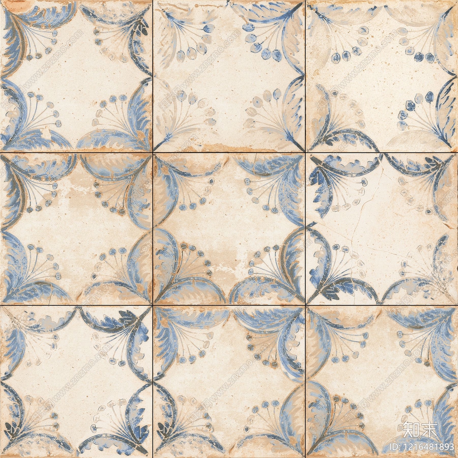 花纹砖贴图下载【ID:1216481893】