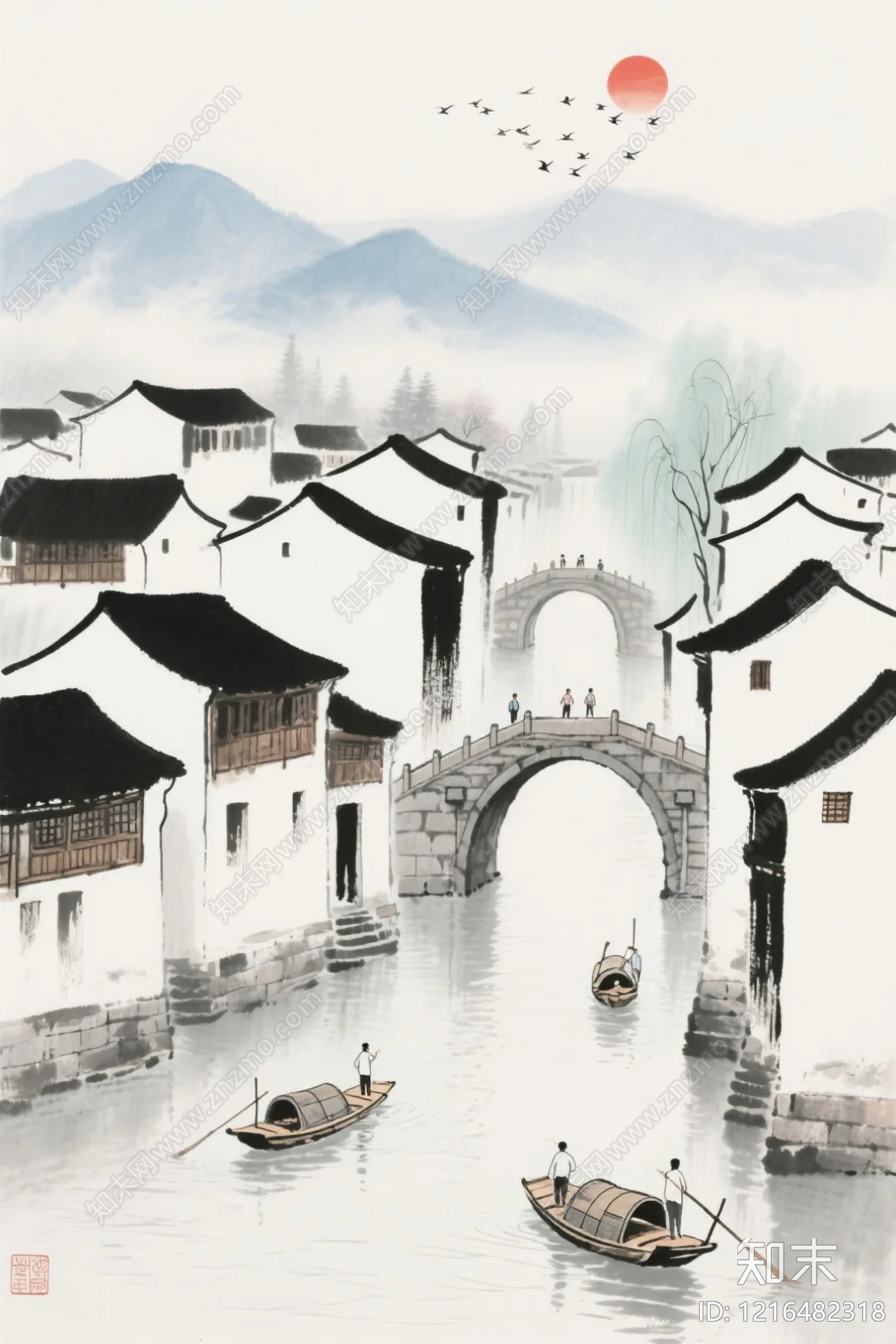 山水贴图下载【ID:1216482318】