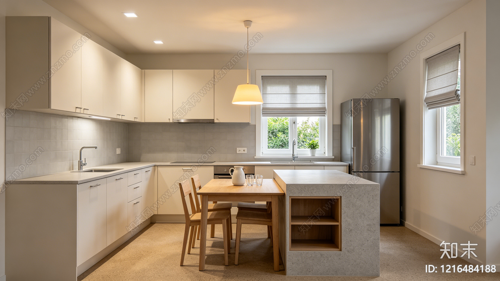 现代厨房贴图下载【ID:1216484188】