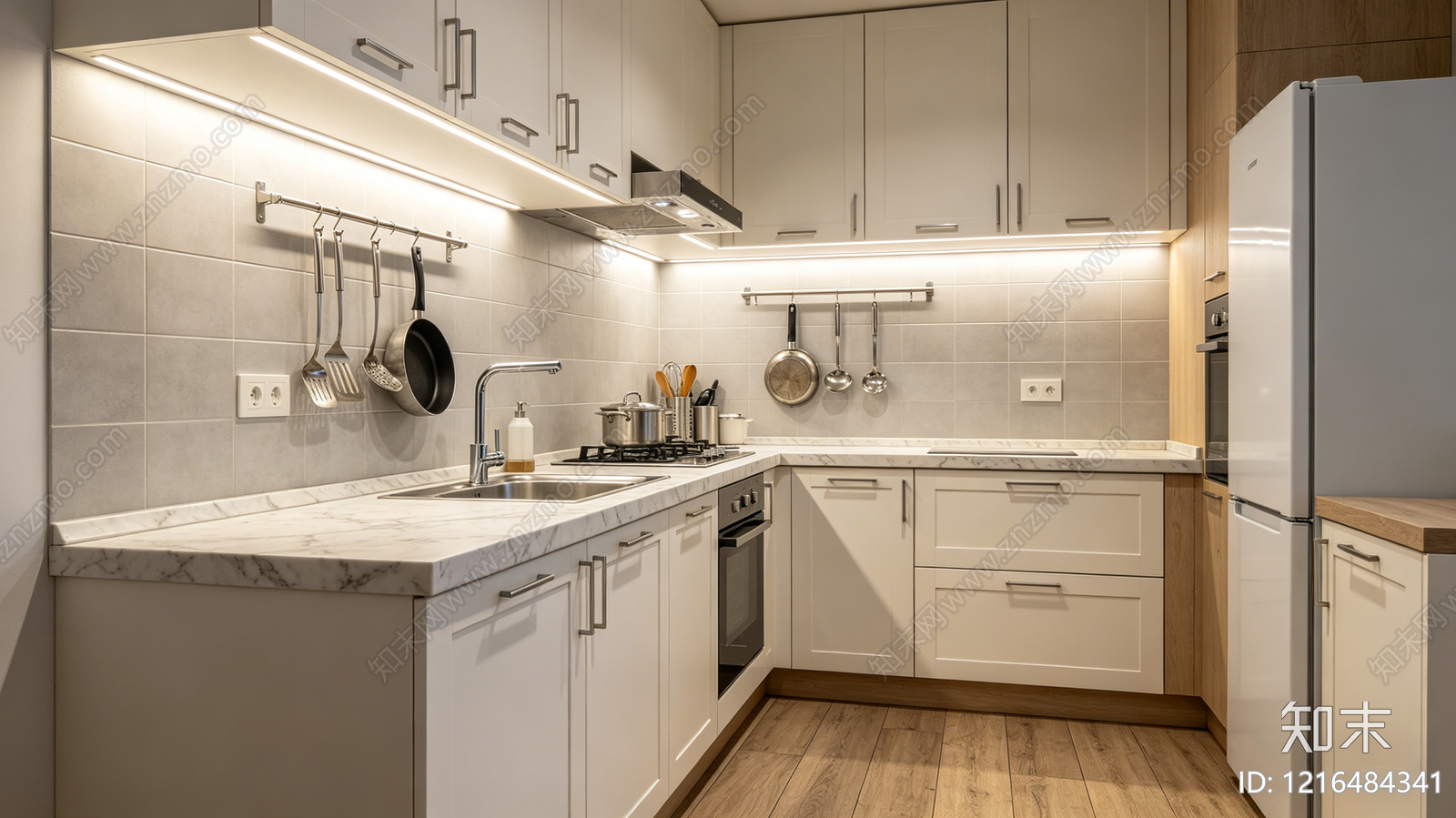 现代厨房贴图下载【ID:1216484341】
