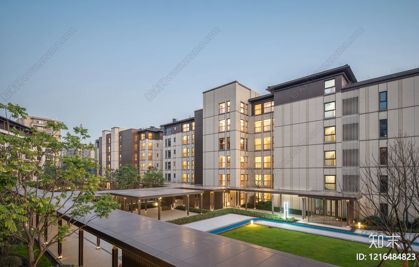 小区外景贴图下载【ID:1216484823】