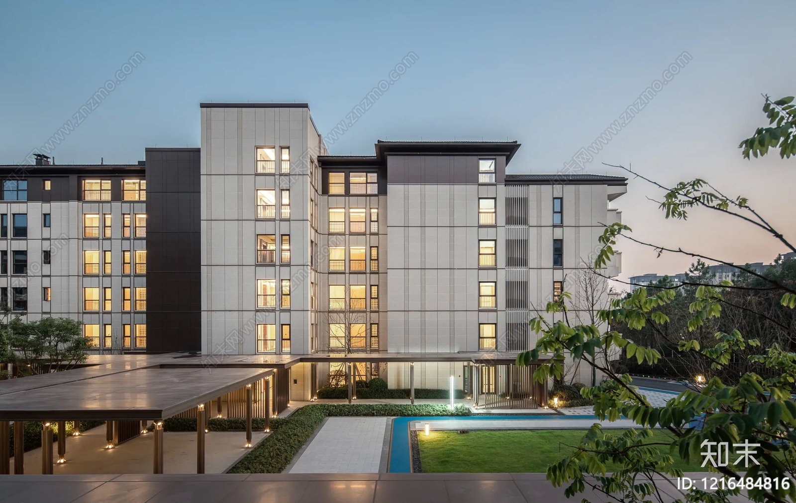 建筑外立面贴图下载【ID:1216484816】