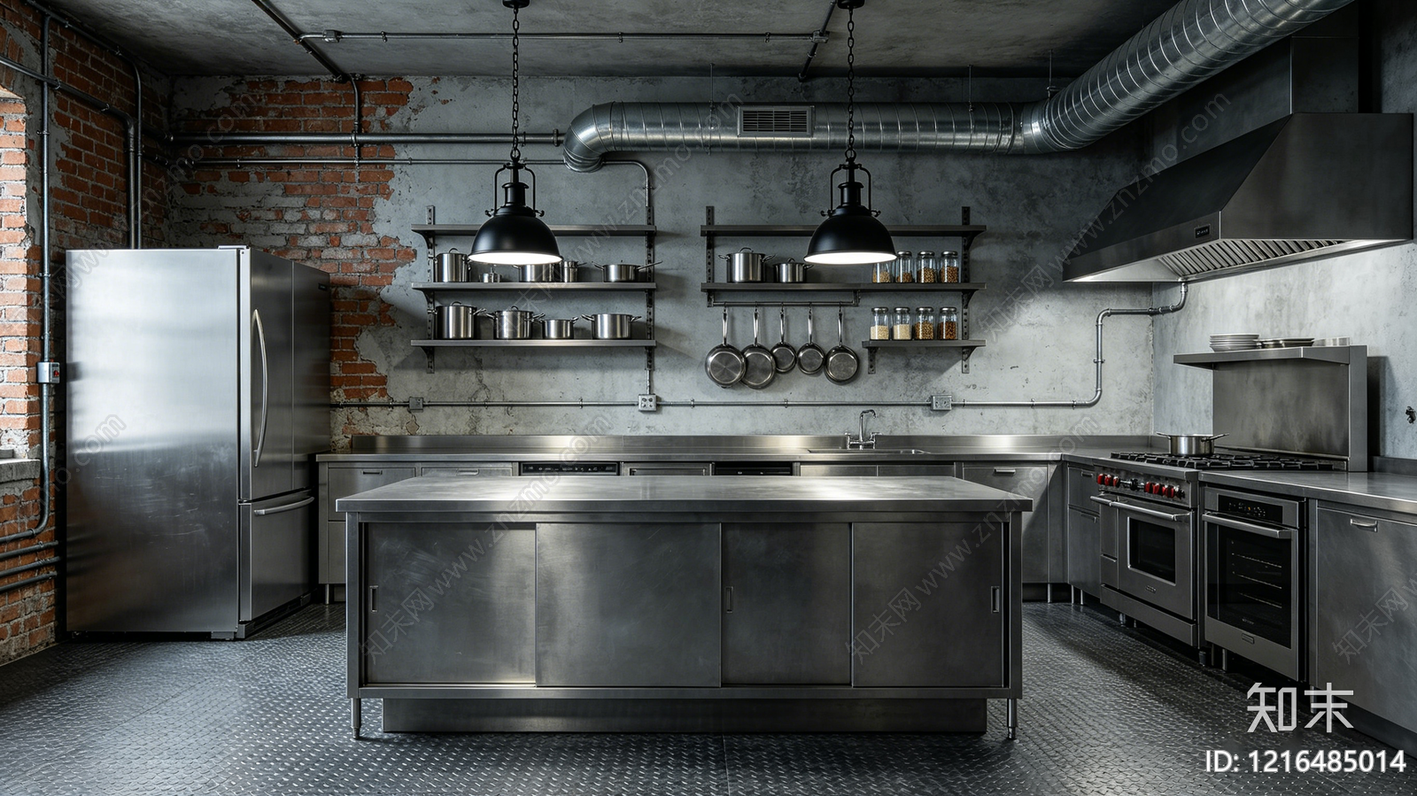 工业厨房贴图下载【ID:1216485014】