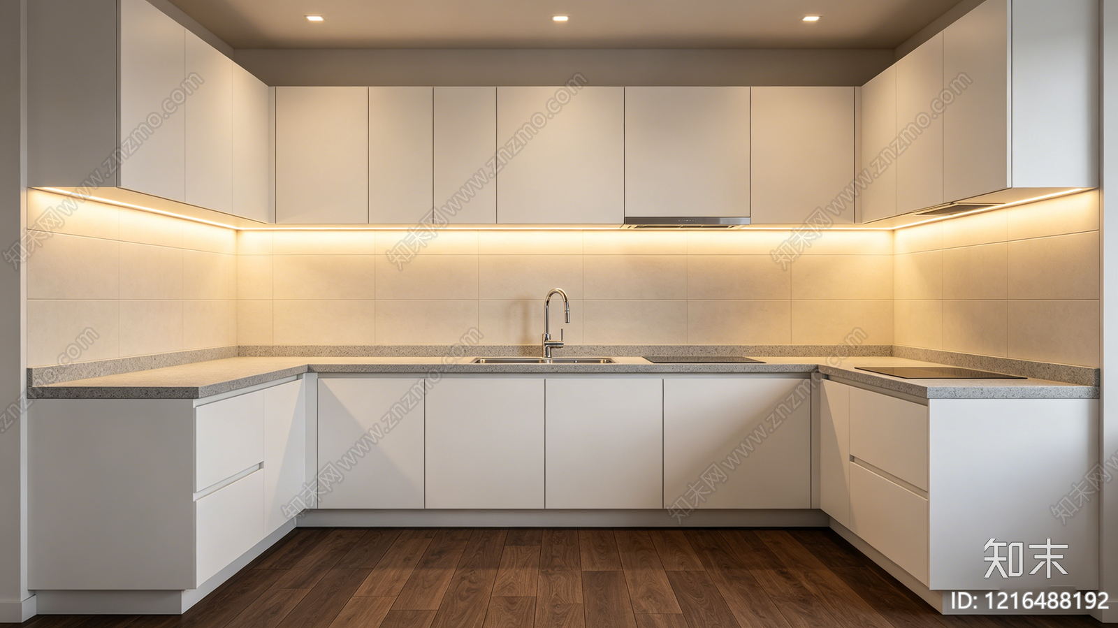 现代厨房贴图下载【ID:1216488192】