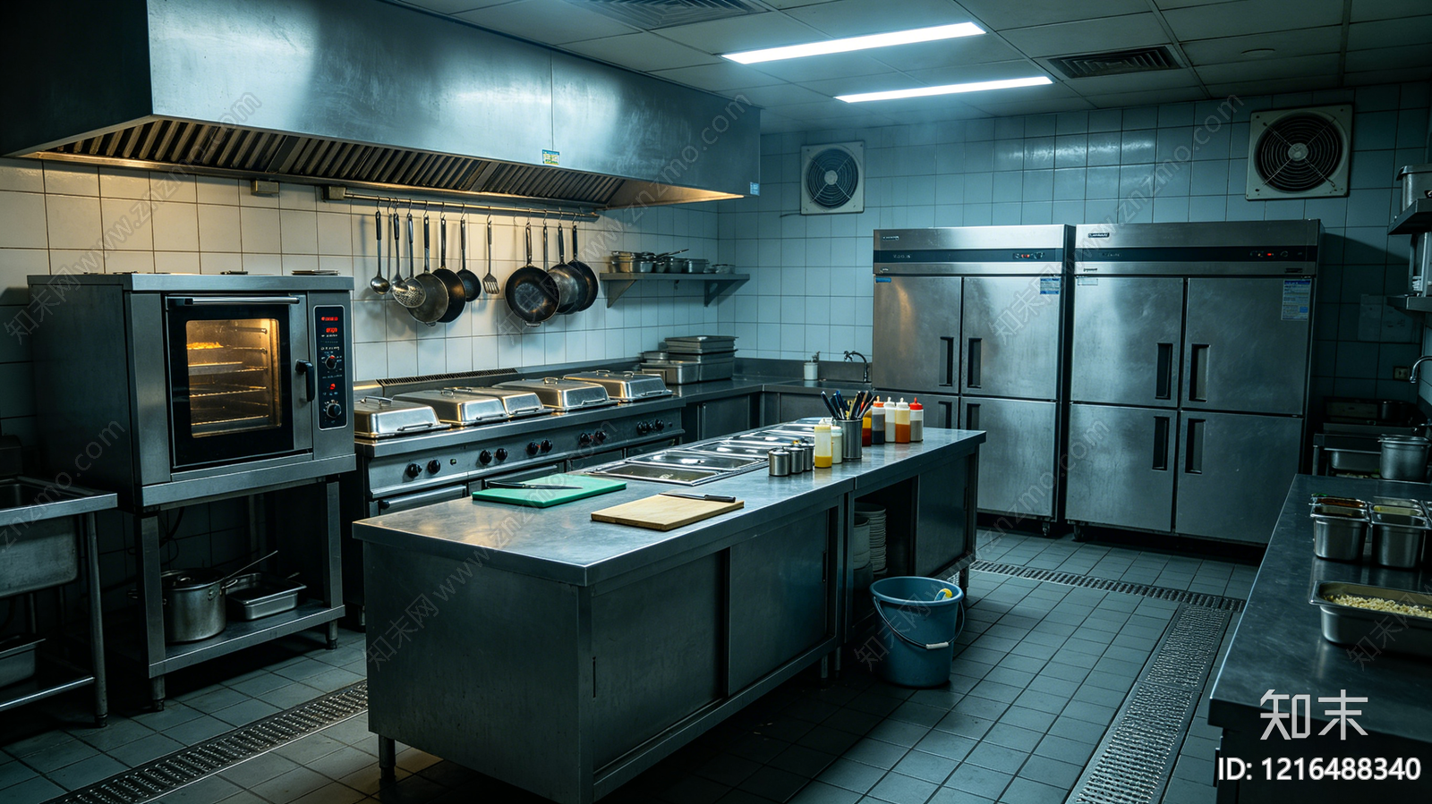 工业厨房贴图下载【ID:1216488340】