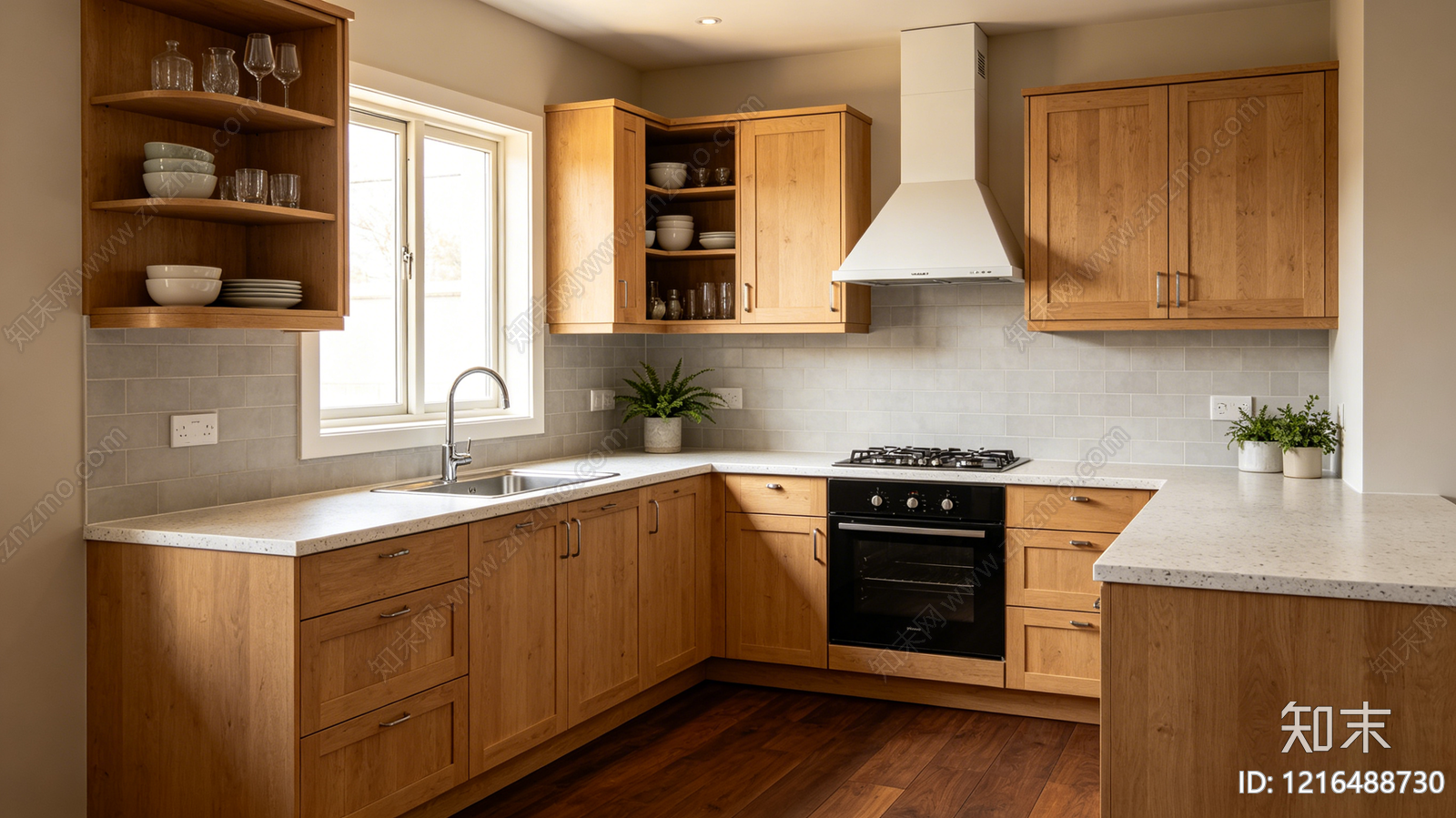 现代厨房贴图下载【ID:1216488730】