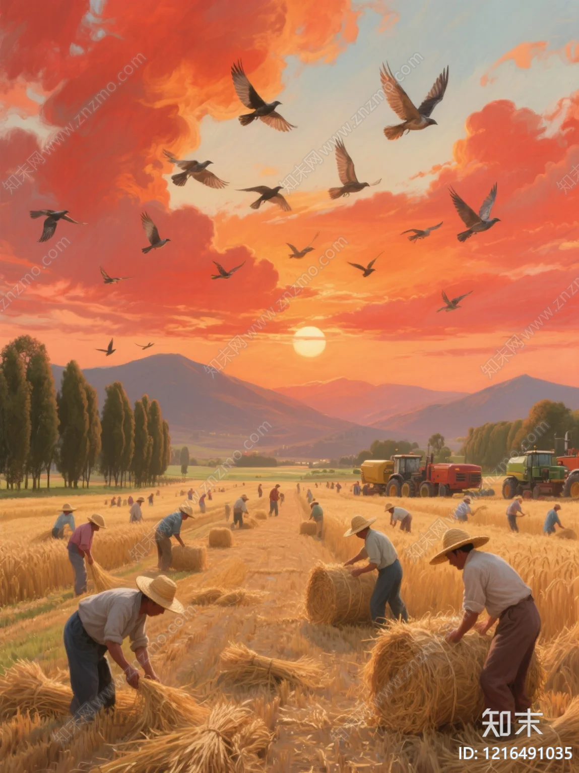 农田贴图下载【ID:1216491035】