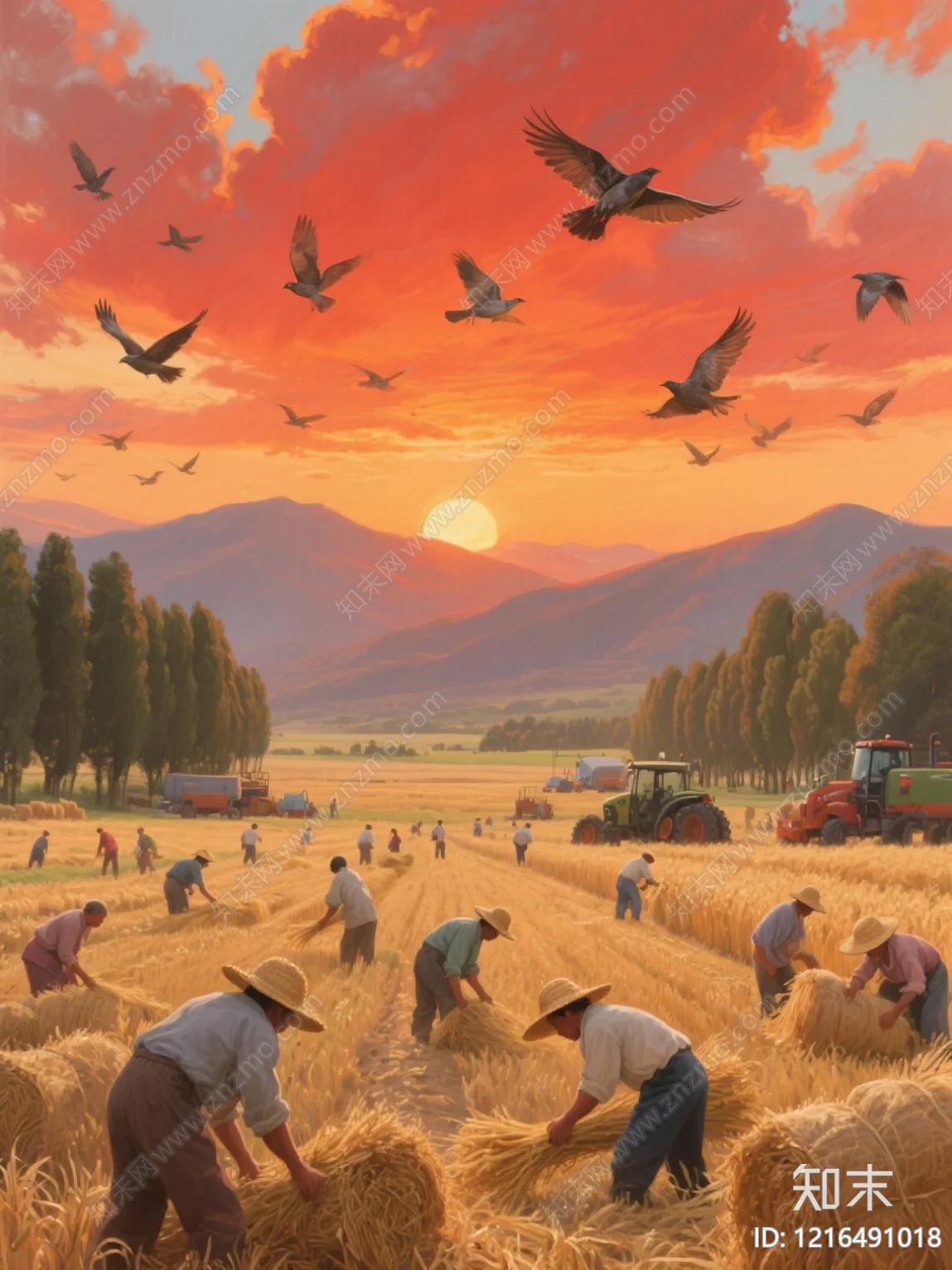 农田贴图下载【ID:1216491018】