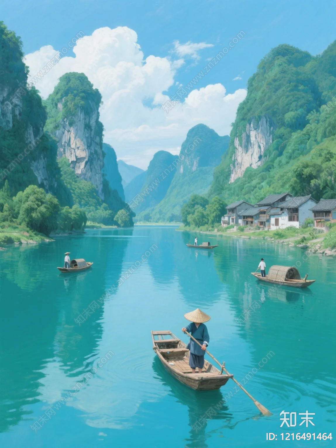 山水贴图下载【ID:1216491464】