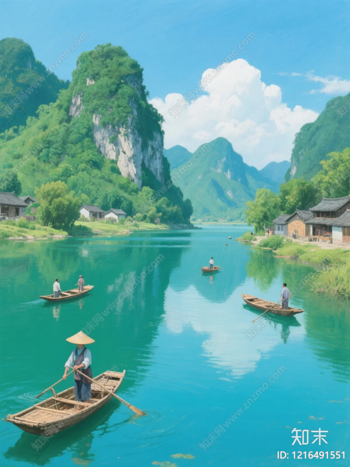 山水贴图下载【ID:1216491551】