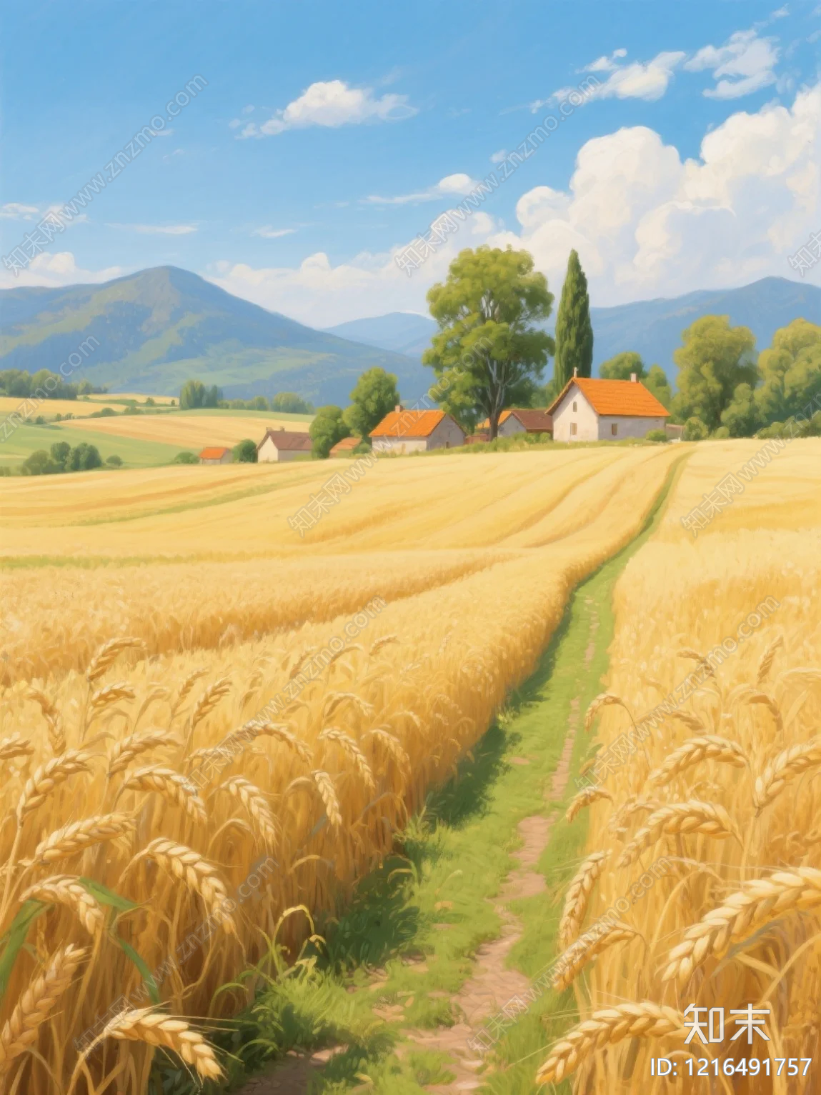 农田贴图下载【ID:1216491757】