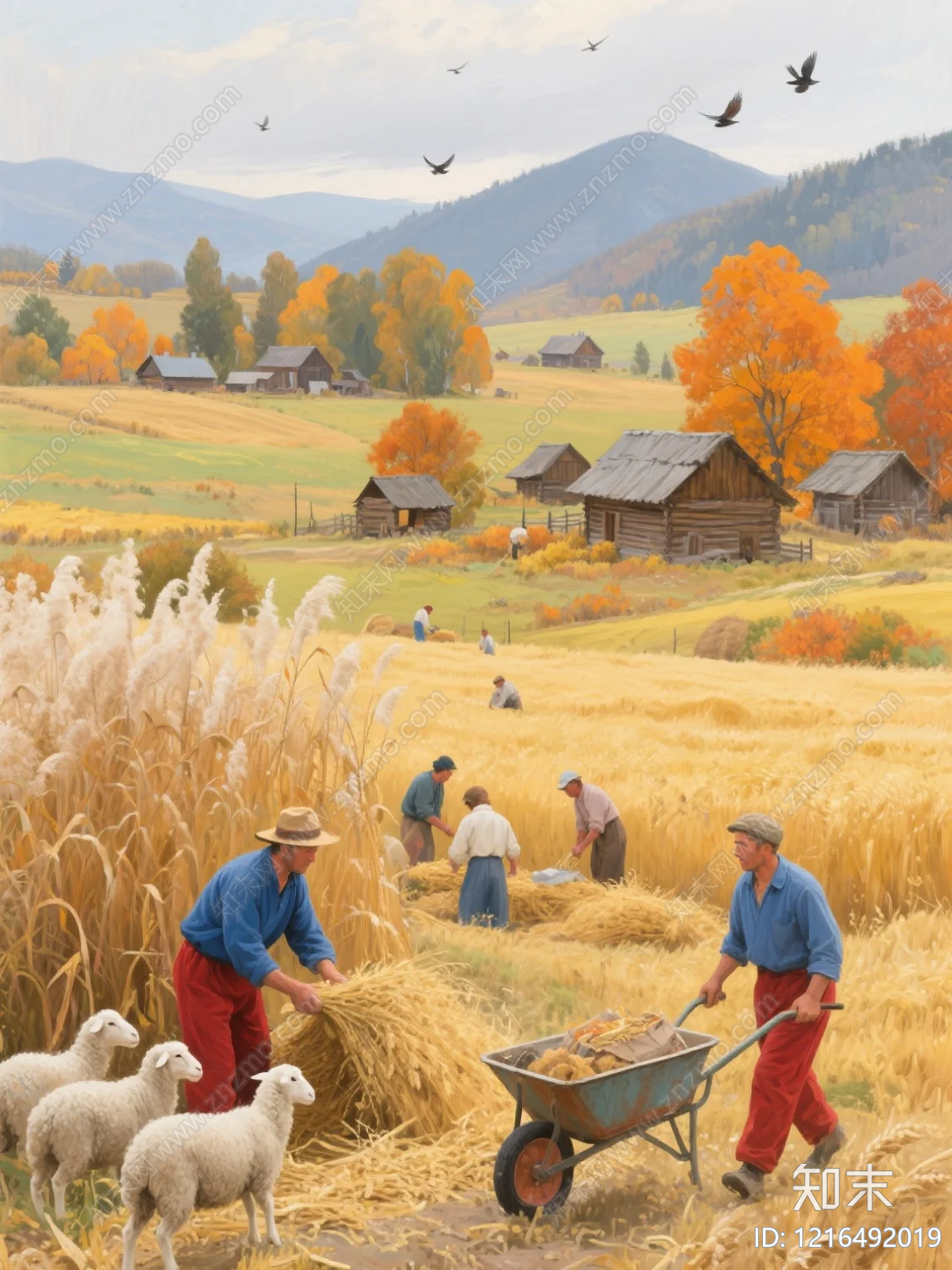 农田贴图下载【ID:1216492019】