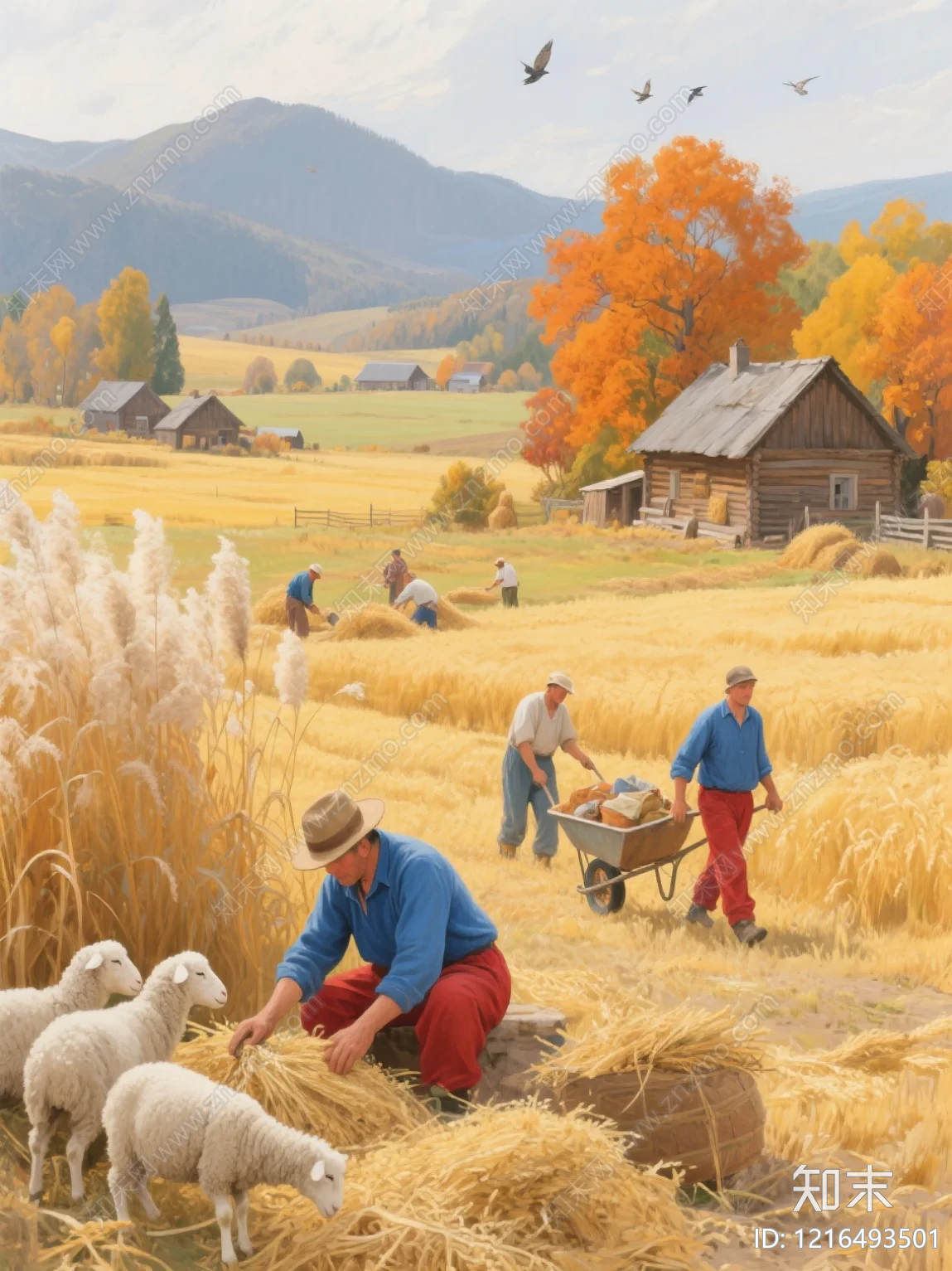 农田贴图下载【ID:1216493501】