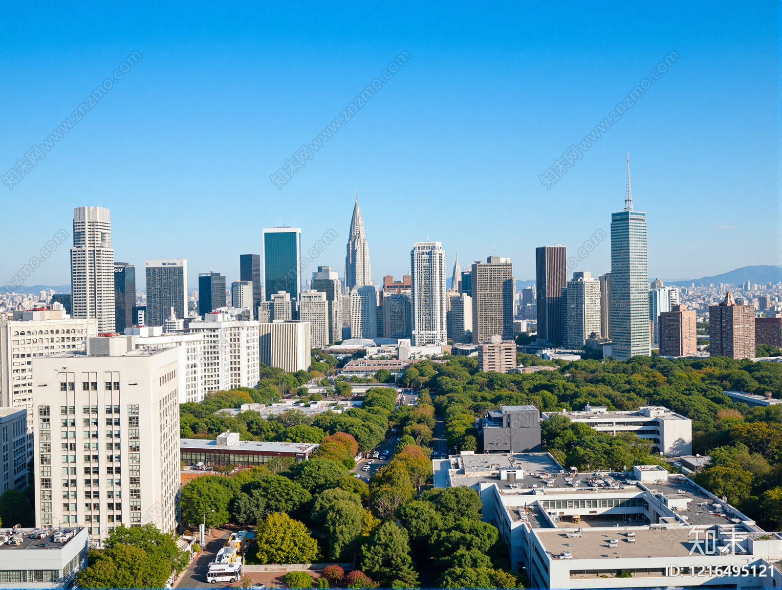 现代城市背景贴图下载【ID:1216495121】