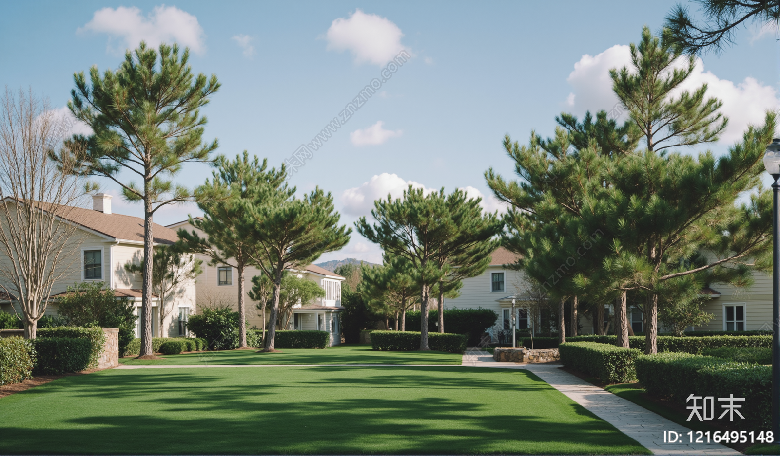 现代小区外景贴图下载【ID:1216495148】