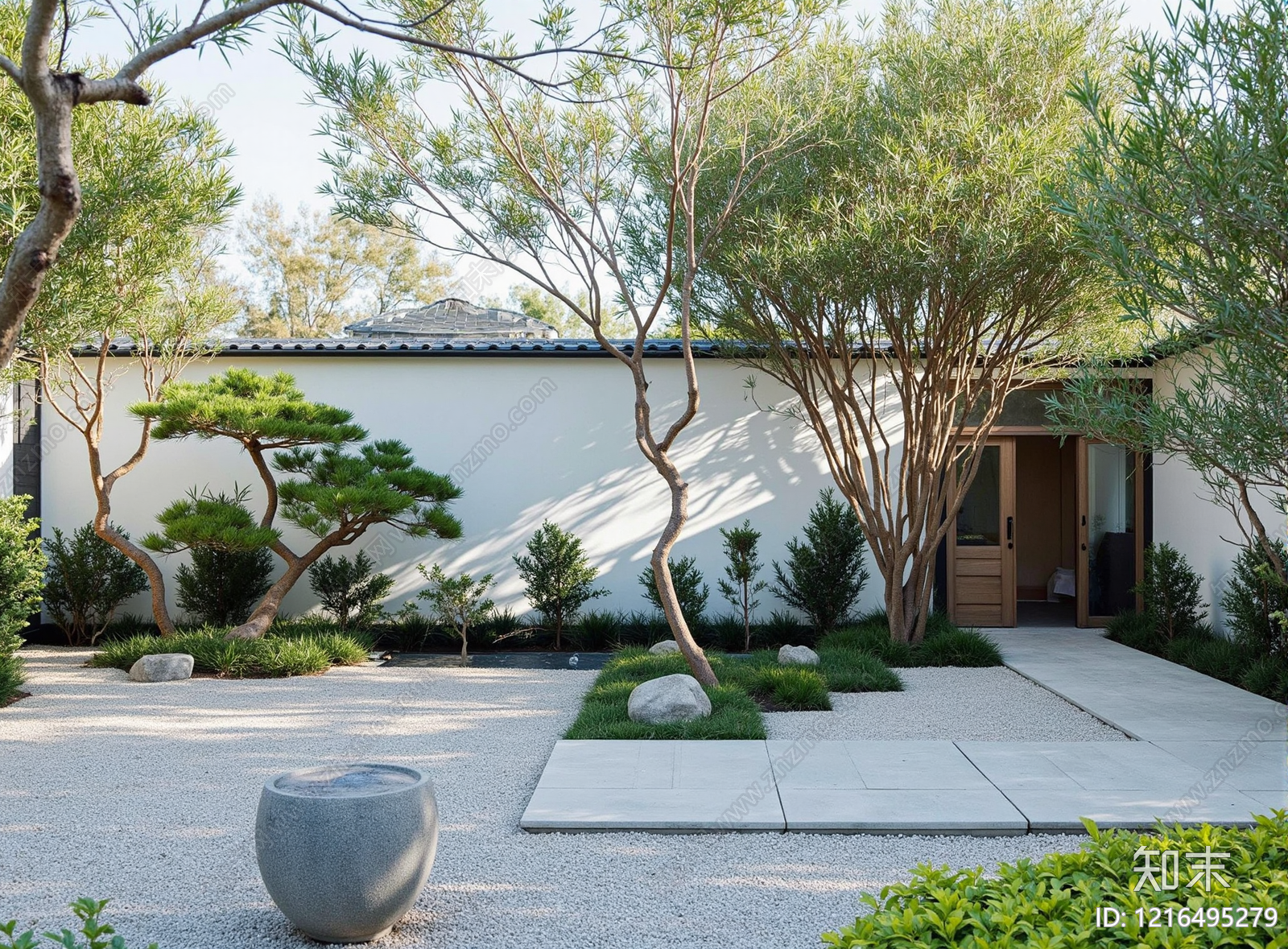 新中式其它外景贴图下载【ID:1216495279】