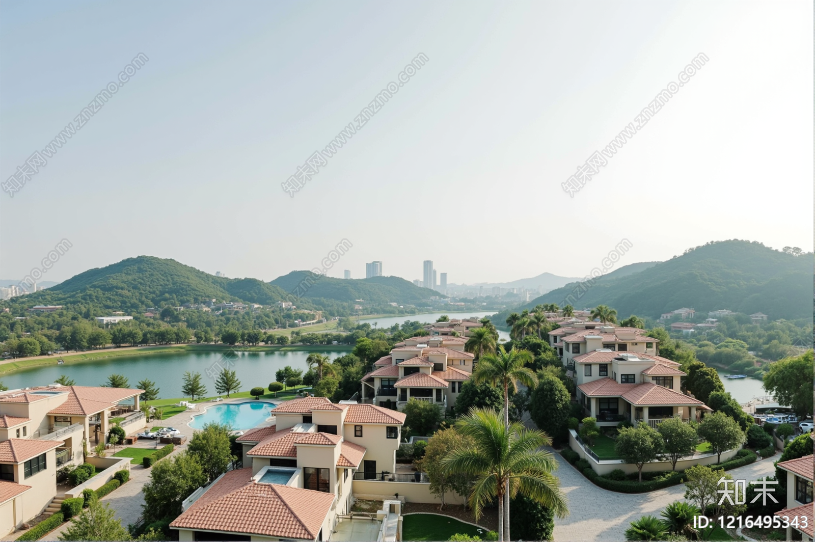 现代小区外景贴图下载【ID:1216495343】