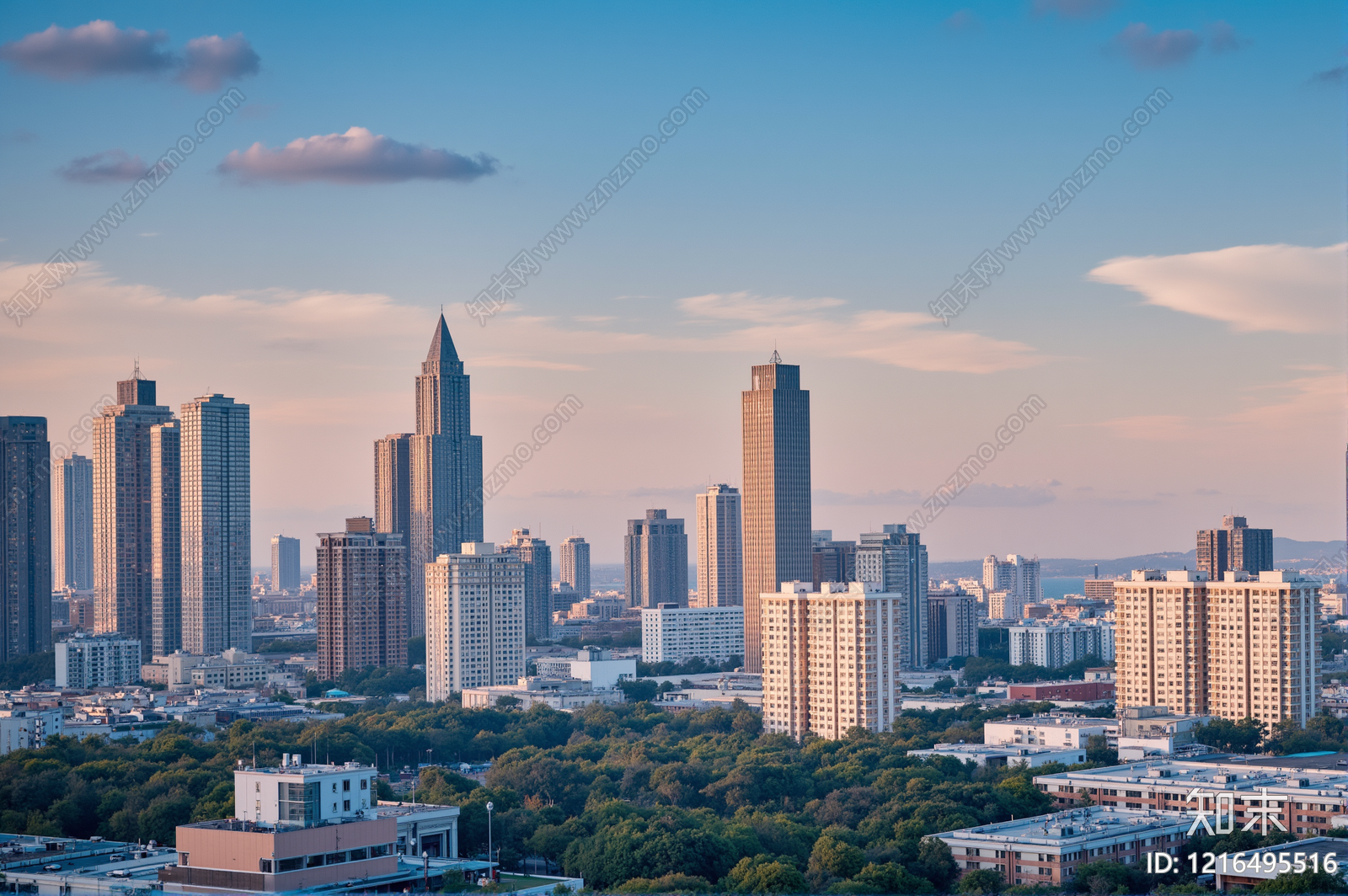 现代城市背景贴图下载【ID:1216495516】