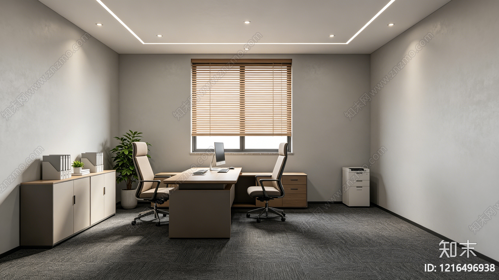 现代办公室贴图下载【ID:1216496938】