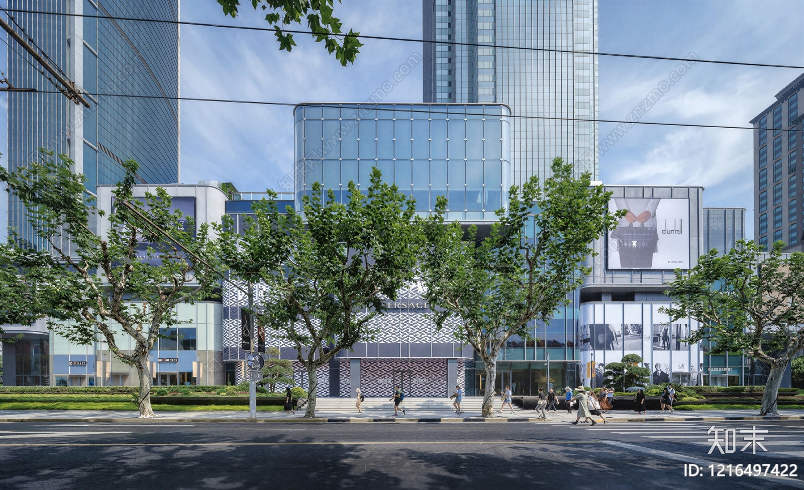 现代建筑外立面贴图下载【ID:1216497422】