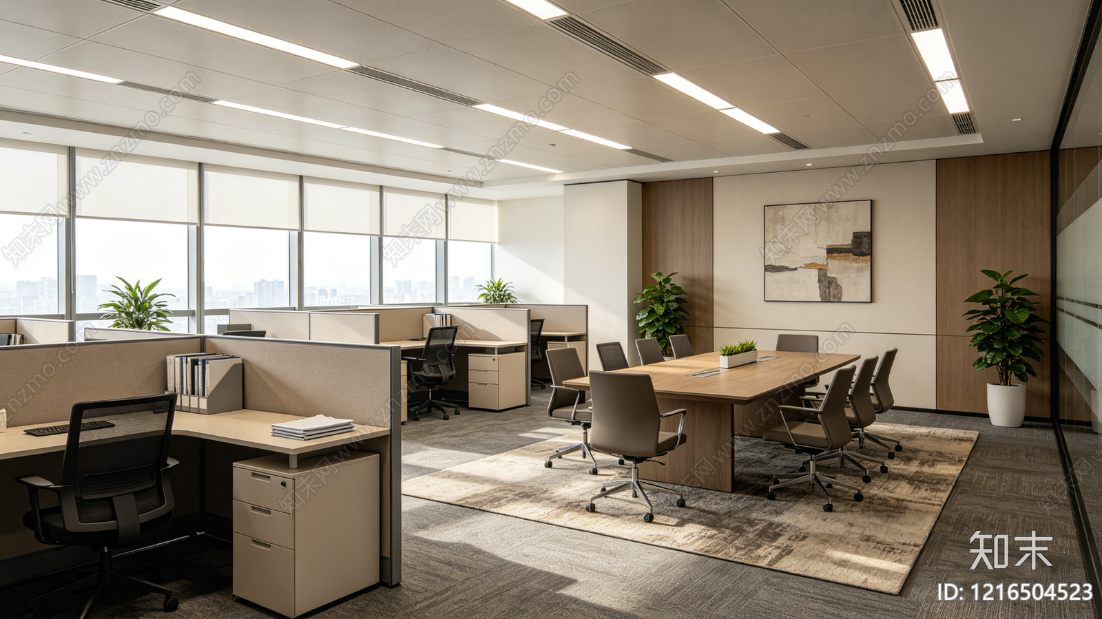 现代办公室贴图下载【ID:1216504523】